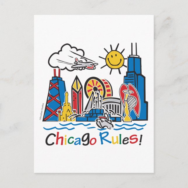 Chicago Rules Postcard (Front)