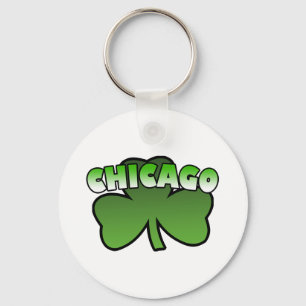 Chicago Shamrock Keychain