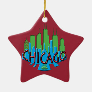 Chicago Simply Primary Ornament