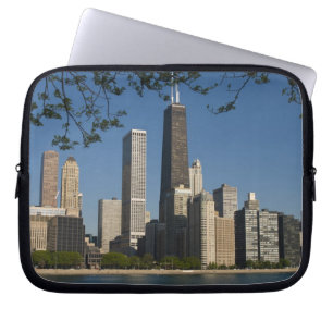 Chicago skyline and Lake Michigan, Lake Shore Laptop Sleeve