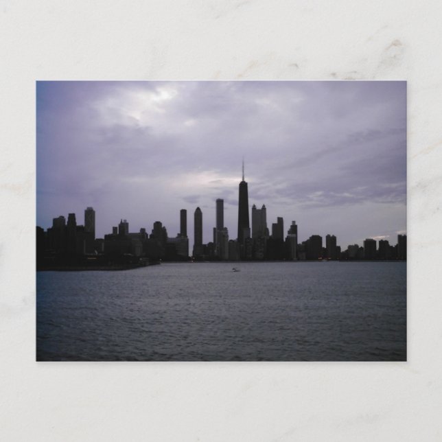 Chicago Skyline and Lake Michigan Postcard (Front)