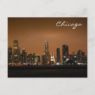 Chicago Skyline As Visible From Lake Michigan Postcard