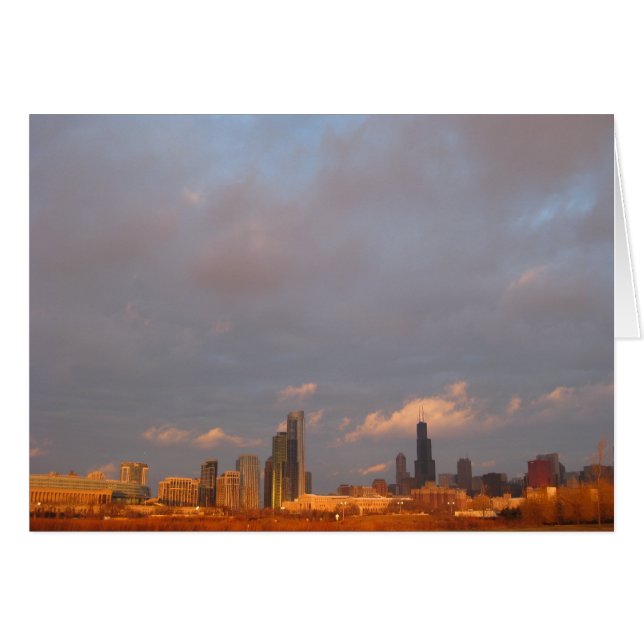 Chicago Skyline at Sunrise (Front Horizontal)