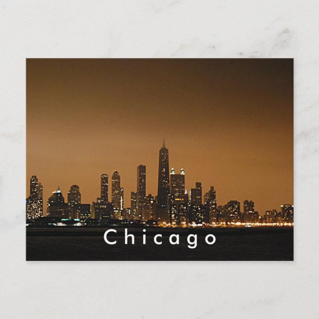 Chicago Skyline at the John Hancock Centre Postcard (Front)