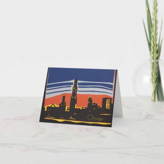 Chicago Skyline Card (Front)