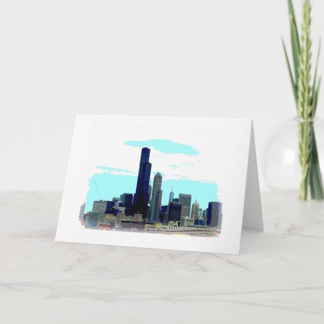 Chicago Skyline Card (Front)