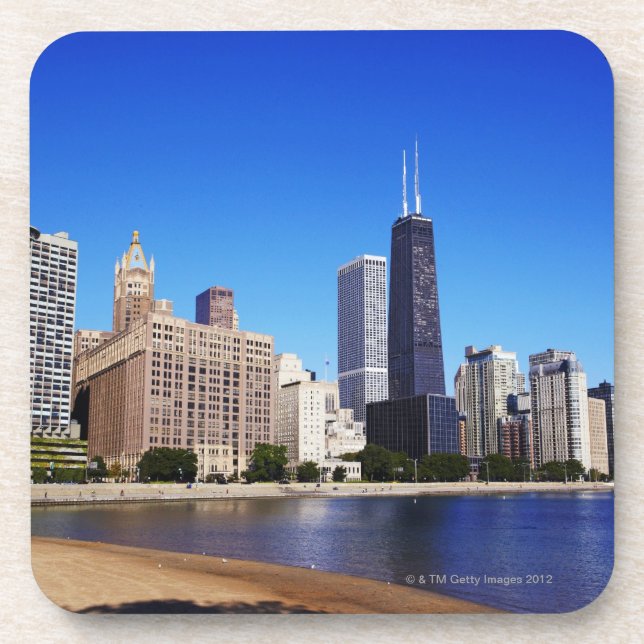 Chicago Skyline. Coaster (Front)
