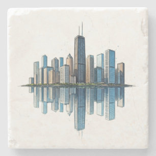 Chicago Skyline Coasters
