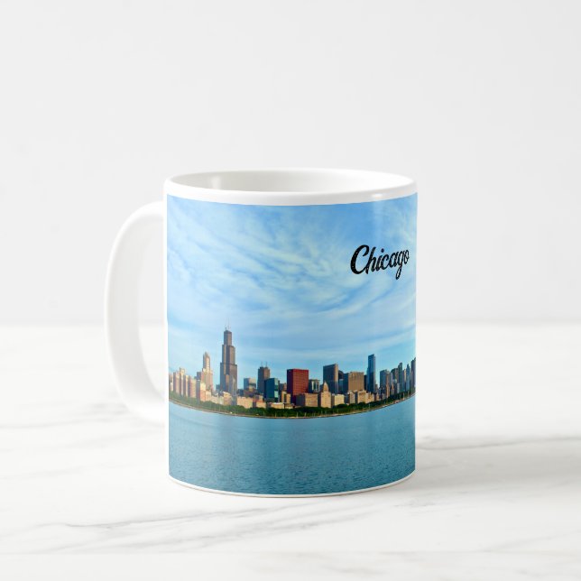 Chicago Skyline Coffee Mug (Front Left)