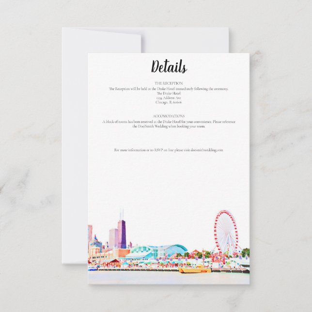 Chicago Skyline Details Card (Front)