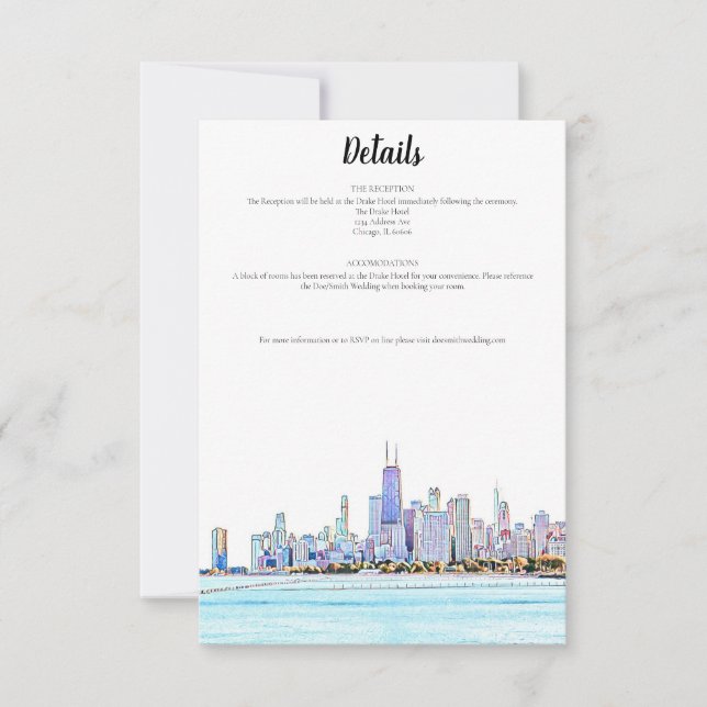 Chicago Skyline Details Card (Front)