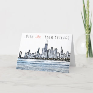 Chicago Skyline Greeting Card