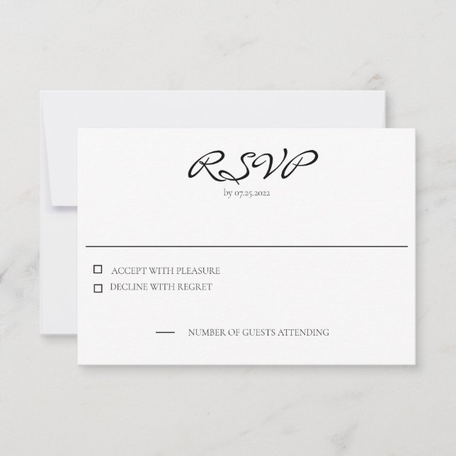 Chicago Skyline Horizontal Response Card (Front)