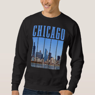 Chicago Skyline Illinois Vintage Pride Chicago Sweatshirt