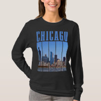 Chicago Skyline Illinois Vintage Pride Chicago