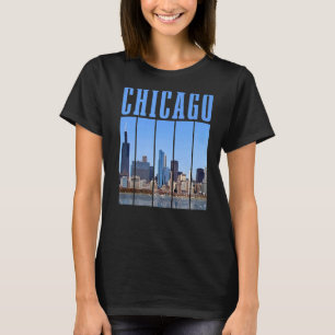 Chicago Skyline Illinois Vintage Pride Chicago T-Shirt