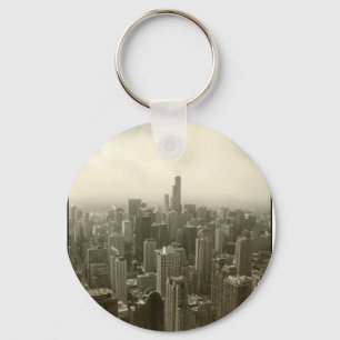 Chicago Skyline Key Ring