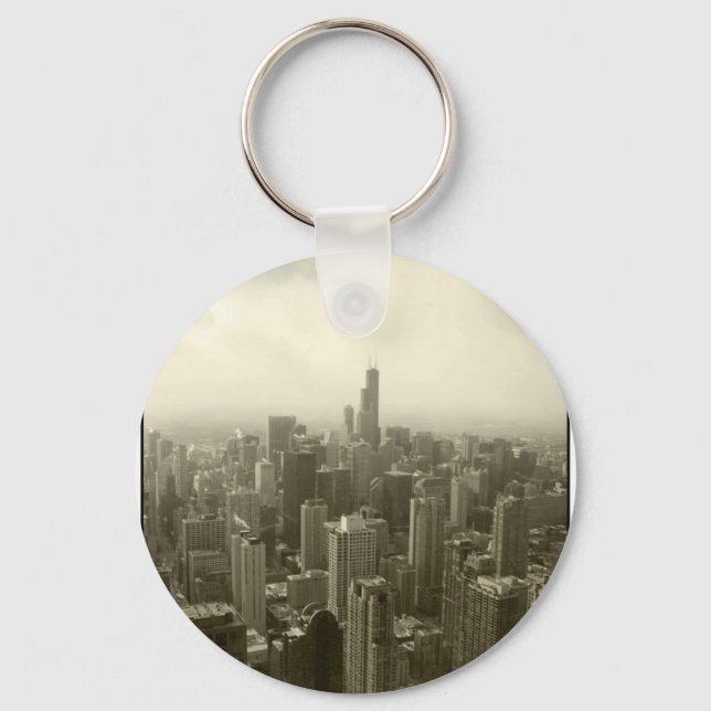 Chicago Skyline Key Ring (Front)