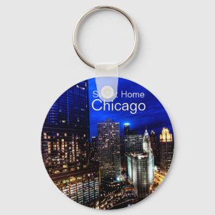 Chicago Skyline Key Ring