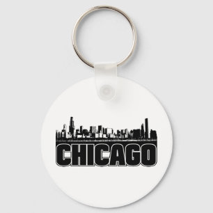 Chicago Skyline Key Ring
