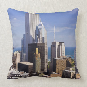 Chicago Skyline Looking towards Lake Michigan Cushion