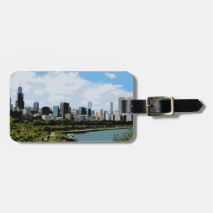 Chicago Skyline Luggage Tag