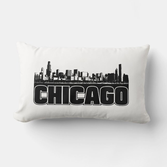 Chicago Skyline Lumbar Cushion (Front)