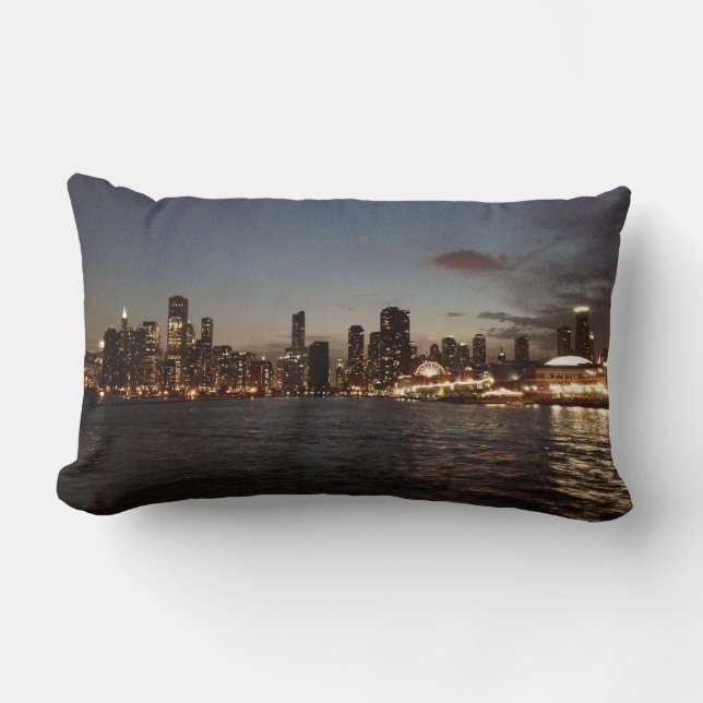Chicago Skyline Lumbar Cushion (Front)