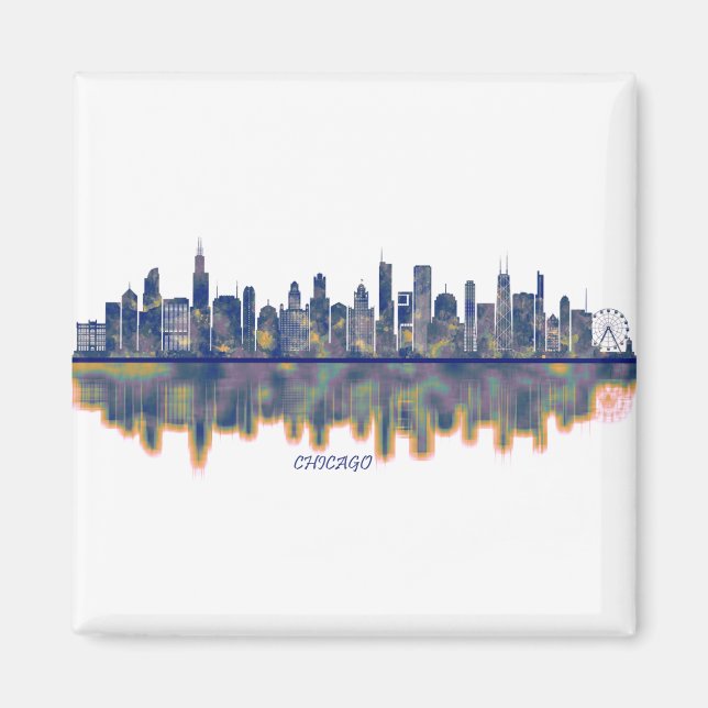 Chicago Skyline Magnet (Front)