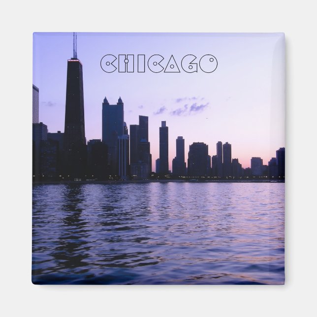 Chicago skyline magnet (Front)