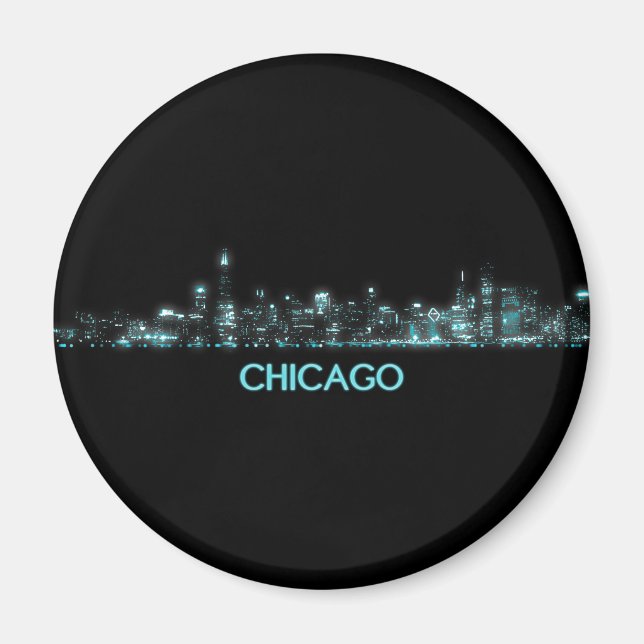 Chicago Skyline Magnet (Front)