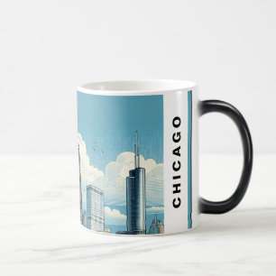 Chicago Skyline Modern Magic Mug
