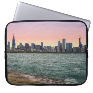 Chicago Skyline Painterly Laptop Sleeve
