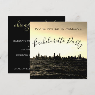Chicago Skyline Party Invitation