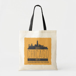 Chicago skyline personalised Vintage Tote Bag