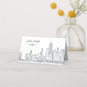 Chicago Skyline Place Cards