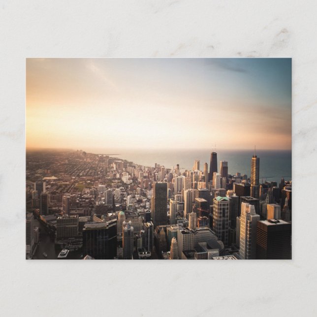 Chicago skyline postcard (Front)