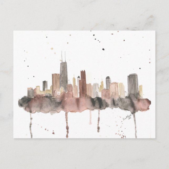 Chicago Skyline Postcard (Front)