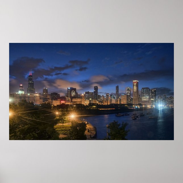 Chicago Skyline Poster (Front)
