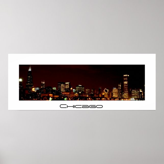 Chicago Skyline Poster (Front)