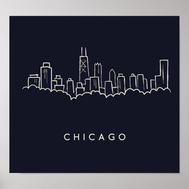 Chicago Skyline Poster (Front)