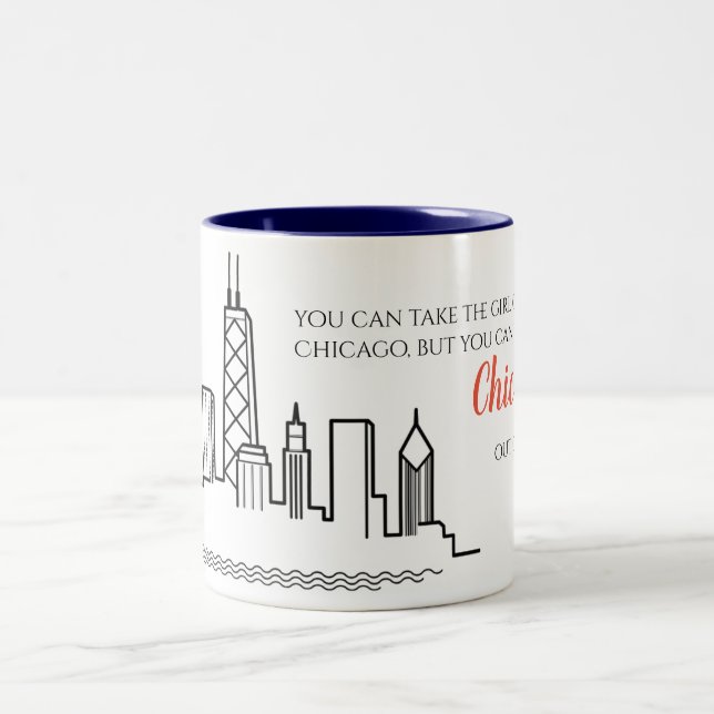 Chicago Skyline Quote Mug (Center)
