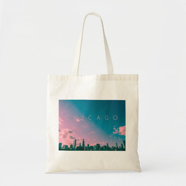 Chicago Skyline Tote Bag (Front)