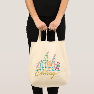 Chicago Skyline Tote Bag