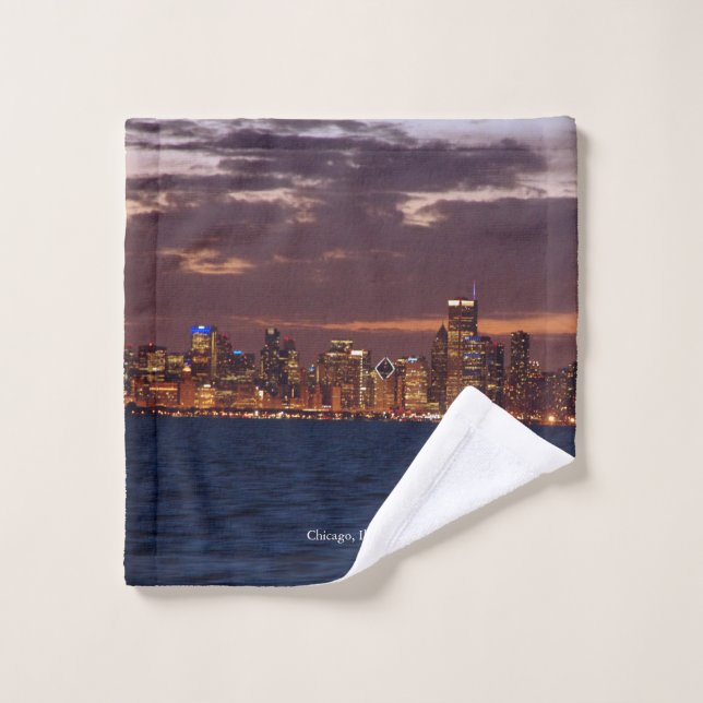 Chicago Skyline towel set (Wash Cloth)