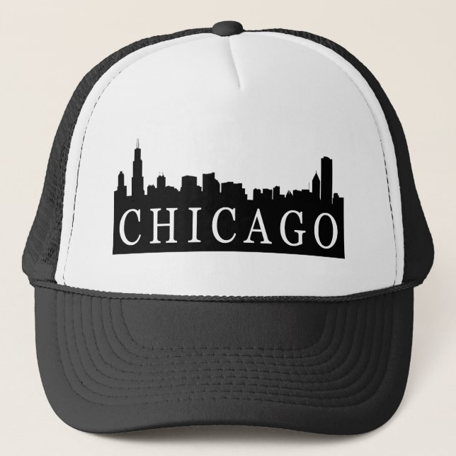 Chicago Skyline Trucker Hat (Front)