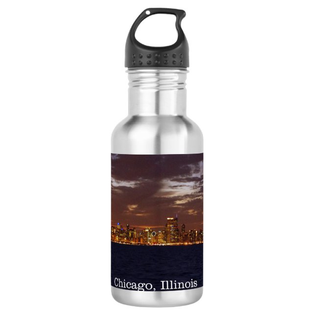 Chicago Skyline water bottle (Front)