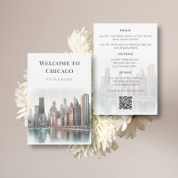 Chicago Skyline Wedding Itinerary QR Code