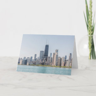 Chicago Skyline With Lake Michigan Card