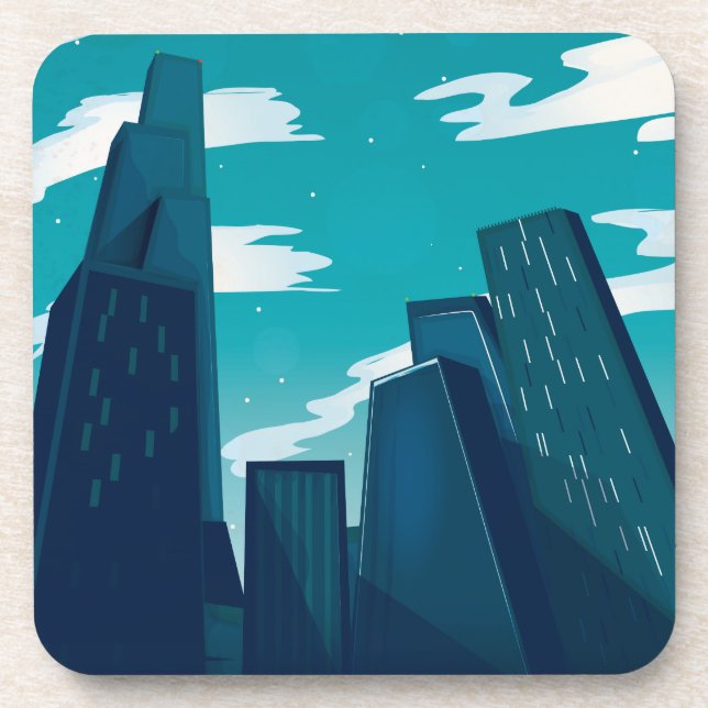 Chicago Skyscrapers Coaster (Front)